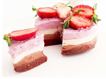 Recipe: Guilt Free Neapolitan Ice Cream Cake