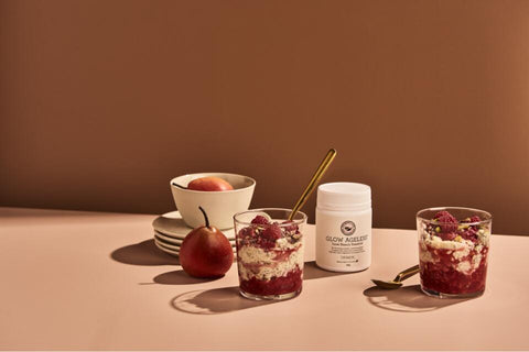 The Beauty Chef GLOW AGELESS Pear & Raspberry Breakfast Pots