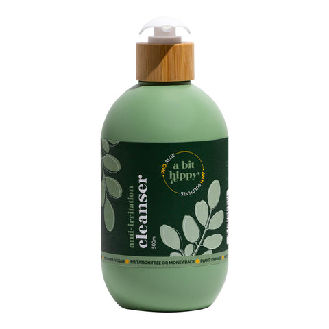 500ml pump bottle of A Bit Hippy Cleanser.