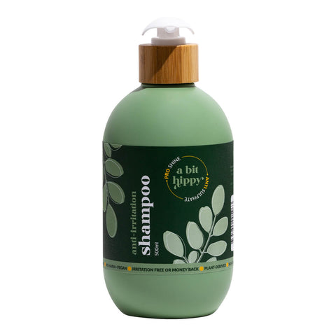 500ml pump bottle of A Bit Hippy Shampoo.