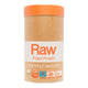 Front view of 500g tub of Amazonia Raw Paleo Protein Gentle Digest in vanilla flavour, a low FODMAP certified, delicious paleo-friendly blend that combines sprouted plant protein with fermented greens, seeds and vegetables. Packaged in a brown, white and orange tub with an orange lid.