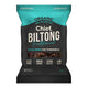 30g bag of Chief Biltong in Traditional Beef flavour, a preservative free, low in sugar dried meat snack made using 100$ organic grass-fed Australian beef. Packaged in a black and blue plastic bag.