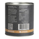 Right side of 100g canister of activated charcoal powder, showing the directions, ingredients and nutritional information.