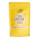 Front of 180g packet of Eden Healthfoods Bee Pollen, wildcrafted, raw and unprocessed. This bee pollen is a nutrient-dense compound, rich in vitamins, amino acids, proteins, lipids, carbohydrates, minerals, enzymes, and other micronutrients. Yellow packet with a simple label.