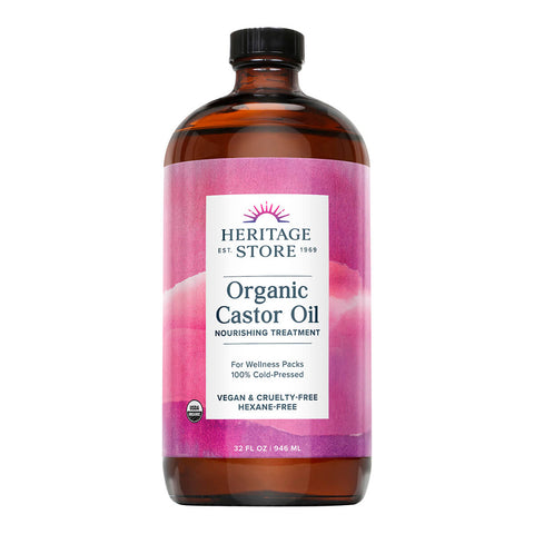 946ml bottle of organic castor oil nourishing treatment.