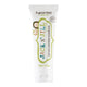 50g tube of Jack N Jill Natural Toothpaste for kids with no flavour, made with natural ingredients, including xylitol and calendula, which help soothe gums and fight tooth decay. Packaged in a white tube with a playful kids' design and a white lid.