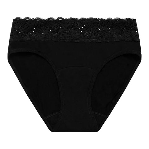 Sensual Hi Waist Bikini Heavy-Overnight Black