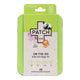 Tin of PATCH Kids On-The-Go Bandage Kit containing 29 natural, breathable, hypoallergenic, and biodegradable bandages in assorted sizes with panda, unicorn, and lion prints. The tin is a bright green colour.