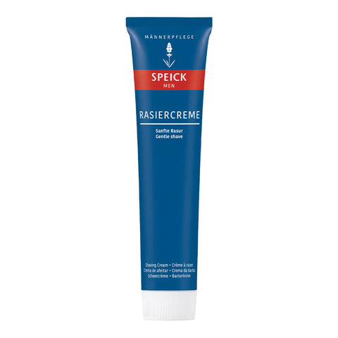 75ml tube of Speick Men Shaving Cream that creates a creamy lather with a refreshing fragrance. Contains beeswax and lavender oil. Packaged in a blue tube.