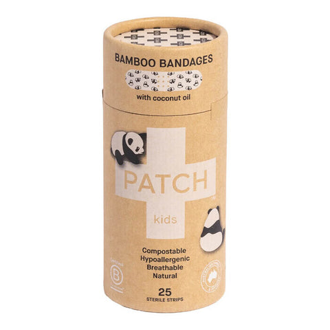 PATCH Kids Bamboo Bandages - Coconut Oil 25 Pack