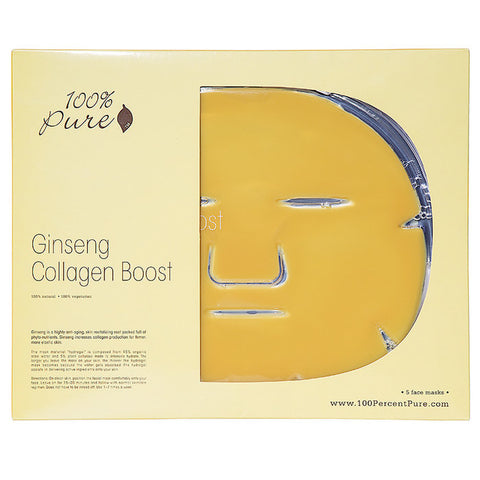 100% Pure Cosmetics 100% Pure Ginseng Collagen Boost Mask  Mask Single