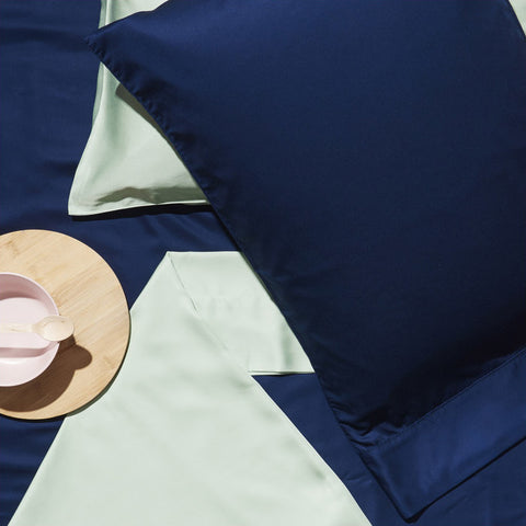 Eco Bamboo Sheet & Pillow Set - Navy