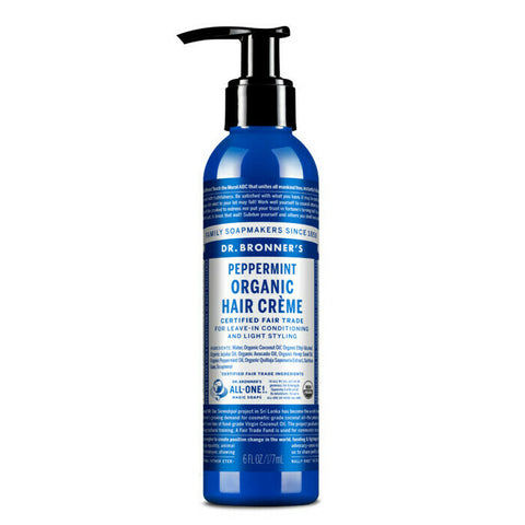 Dr Bronner's Organic Hair Creme - Peppermint 177ml