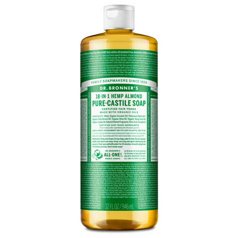 Dr Bronner's 18-In-1 Pure-Castile Soap - Almond 946ml