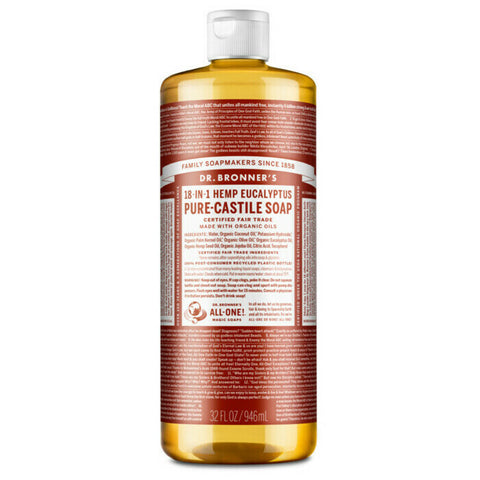 Dr Bronner's 18-In-1 Pure-Castile Soap - Eucalyptus 946ml