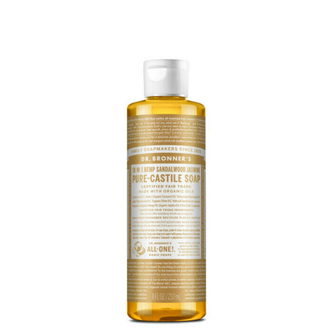 Dr Bronner's 18-In-1 Pure-Castile Soap - Sandalwood & Jasmine 237ml