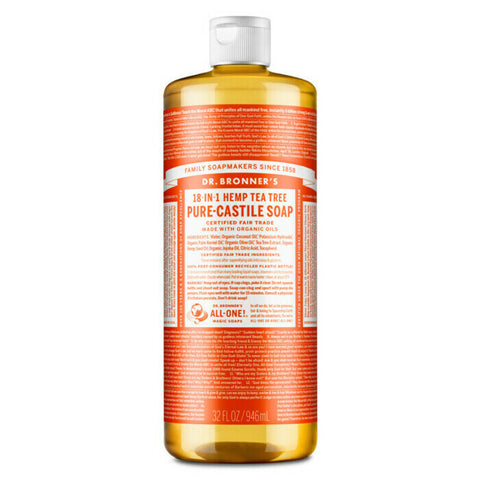 Dr Bronner's 18-In-1 Pure-Castile Soap - Tea Tree 946ml