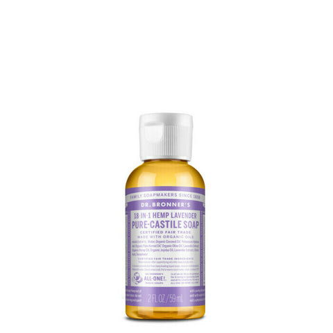 Dr Bronner's 18-In-1 Pure-Castile Soap - Lavender 59ml