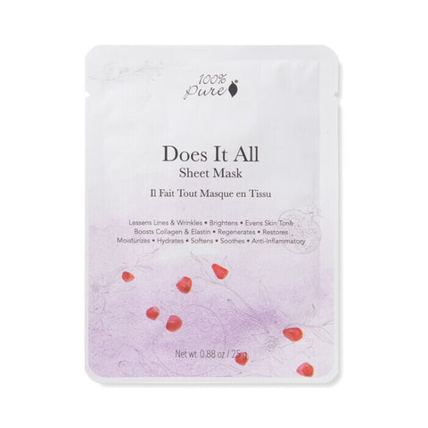 100% Pure Cosmetics 100% Pure Sheet Mask - Does It All Single Mask