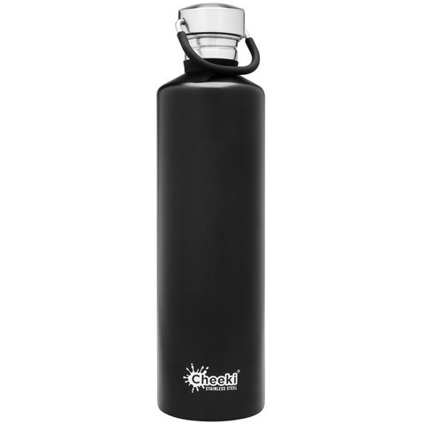 Cheeki Stainless Steel Classic Bottle - 1L Matte Black