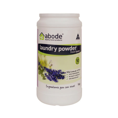 Abode Cleaning Products Abode Front & Top Loader Laundry Powder Lavender & Mint 1k