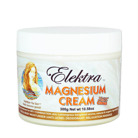 Elektra Magnesium Cream - Zest Citrus 300g