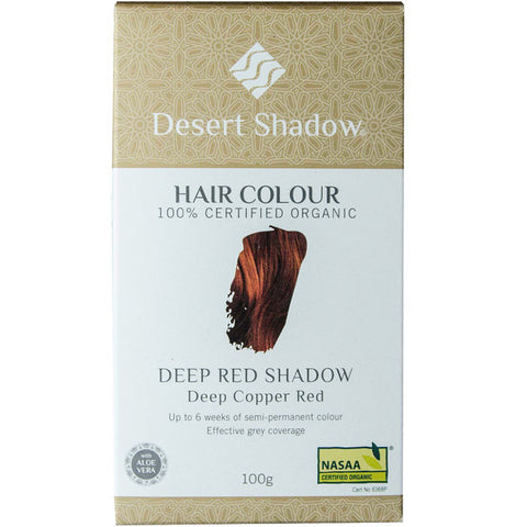 Organic Hair Dye Deep Red Shadow 100g