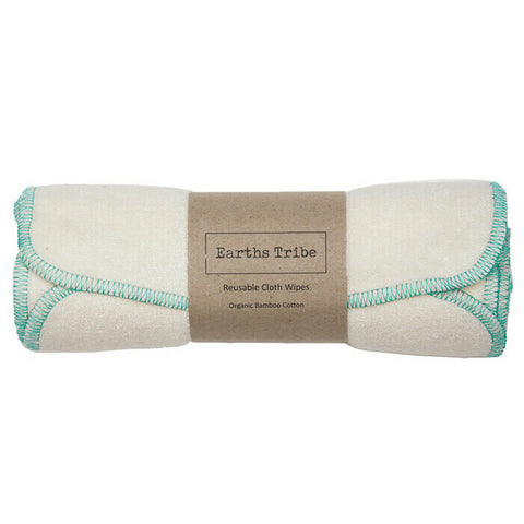 Reusable Cloth Baby Wipes Aquamarine 5 Pack