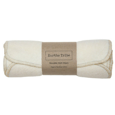 Reusable Cloth Baby Wipes Beige 5 Pack