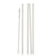 Life Basics by Nourished Life Silicone Straws - Transparent 4 pack