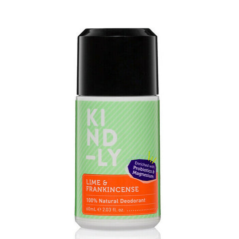 KIND LY 100% Natural Deodorant Lime & Frankincense 60ml