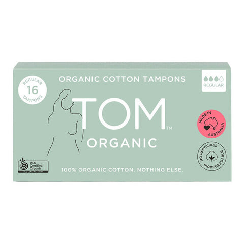 TOM Organic Regular Tampons 16 Pack