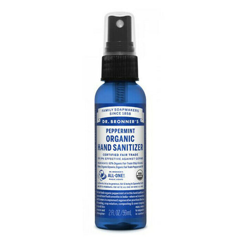 Dr Bronner's Organic Hand Sanitiser - Peppermint 59ml