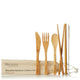 Life Basics by Nourished Life 6-piece Bamboo Cutlery Set 6-piece