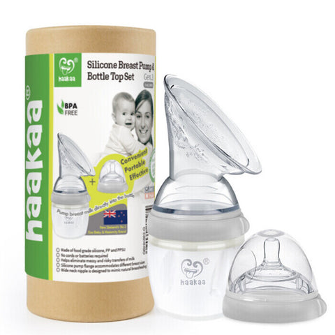 Haakaa Gen 3 Silicone Breast Pump & Bottle Set 1 Set