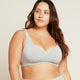 Padded Shaper Crop Bra Light Grey Marl / XS