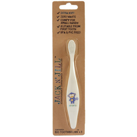 Jack N Jill Biodegradable Children's Toothbrush Monkey One Unit