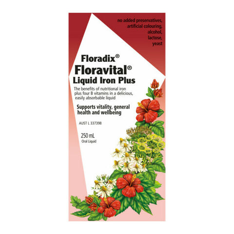 Floradix Floravital Herbal Liquid Iron Extract 250ml