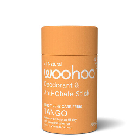 Woohoo! All Natural Deodorant & Anti-Chafe Stick - Tango Tango 60g