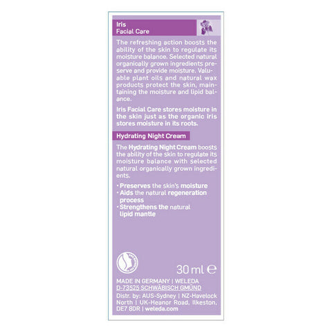 Weleda Balancing Night Cream - Iris