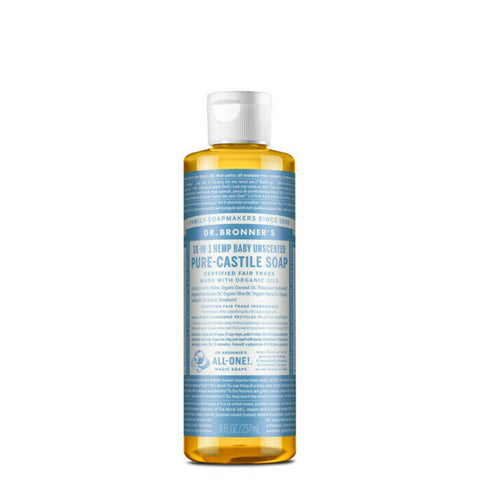 Dr Bronner's 18-In-1 Pure-Castile Soap - Baby Unscented 237ml