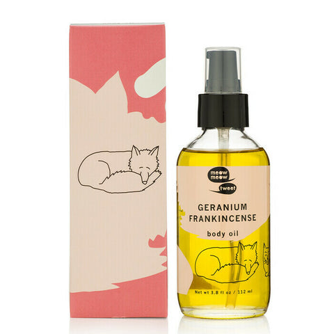 Meow Meow Tweet Body Oil Geranium Frankincense 112ml