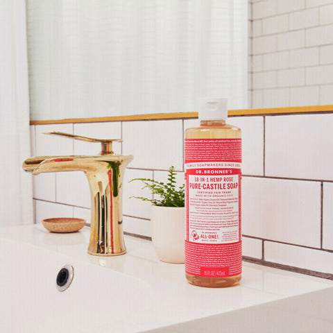 Dr Bronner's 18-In-1 Pure-Castile Soap - Rose