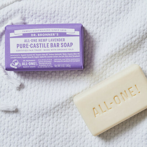 Dr Bronner's Pure-Castile Bar Soap - Lavender