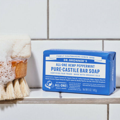 Dr Bronner's Pure-Castile Bar Soap - Peppermint