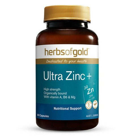 Herbs of Gold Ultra Zinc Plus 60 Capsules