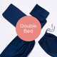 Eco Bamboo Sheet & Pillow Set - Navy Double