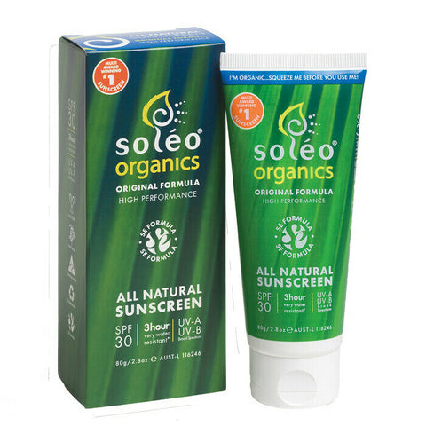 SolÃ©o Organics Original Formula High Performance Sunscreen