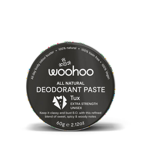 Woohoo! All Natural Deodorant Paste Tin - Tux Tux 60g