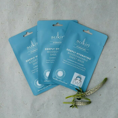 Sukin Deeply Hydrating Biodegradable Sheet Mask